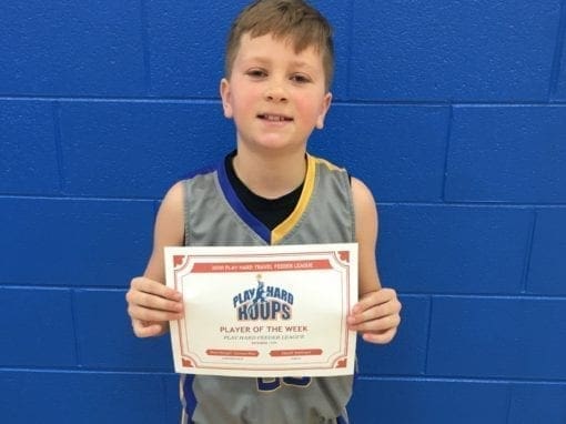 Reed Dangel – 5th Grade – PHH Feeder League Player Of The Week Saturday, February 22nd
